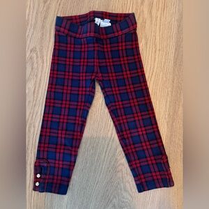 Janie and Jack Burgundy & Navy Tartan Plaid Pants - top in separate listing
